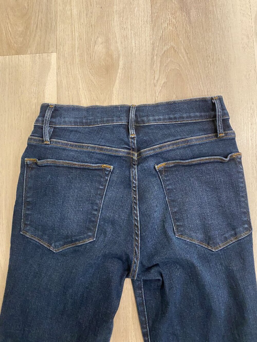 FRAME Le High Skinny Jeans Dark Wash High Rise Stretch 25 - Picture 6 of 12